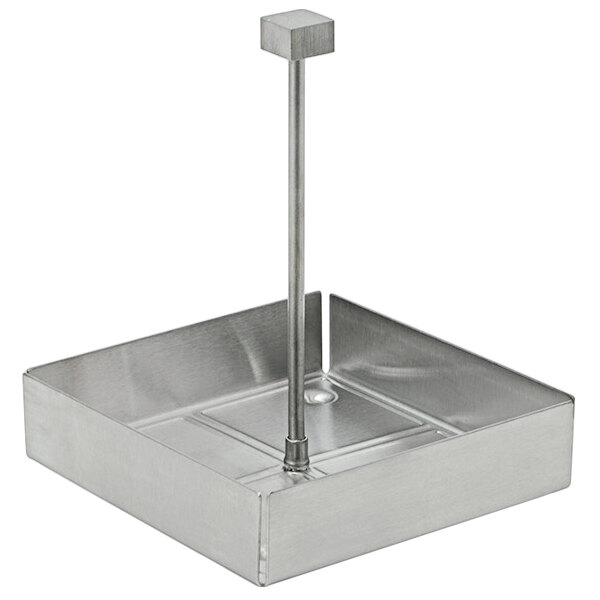 Front of the House TCS012BSS21 4 1/2" x 4 1/2" x 5 1/4" Square Brushed Stainless Steel Condiment Caddy
