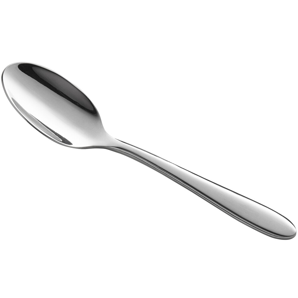 Acopa Remy 4 1/4" 18/8 Stainless Steel Extra Heavy Weight Demitasse Spoon - 12/Case