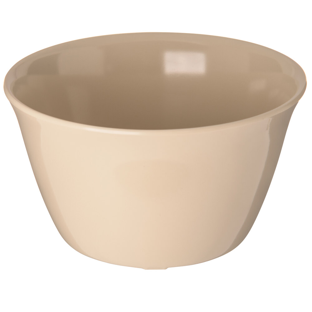Carlisle 43540-825 Dallas Ware 7.5 oz. Tan Melamine Bouillon Cup - 12/Case