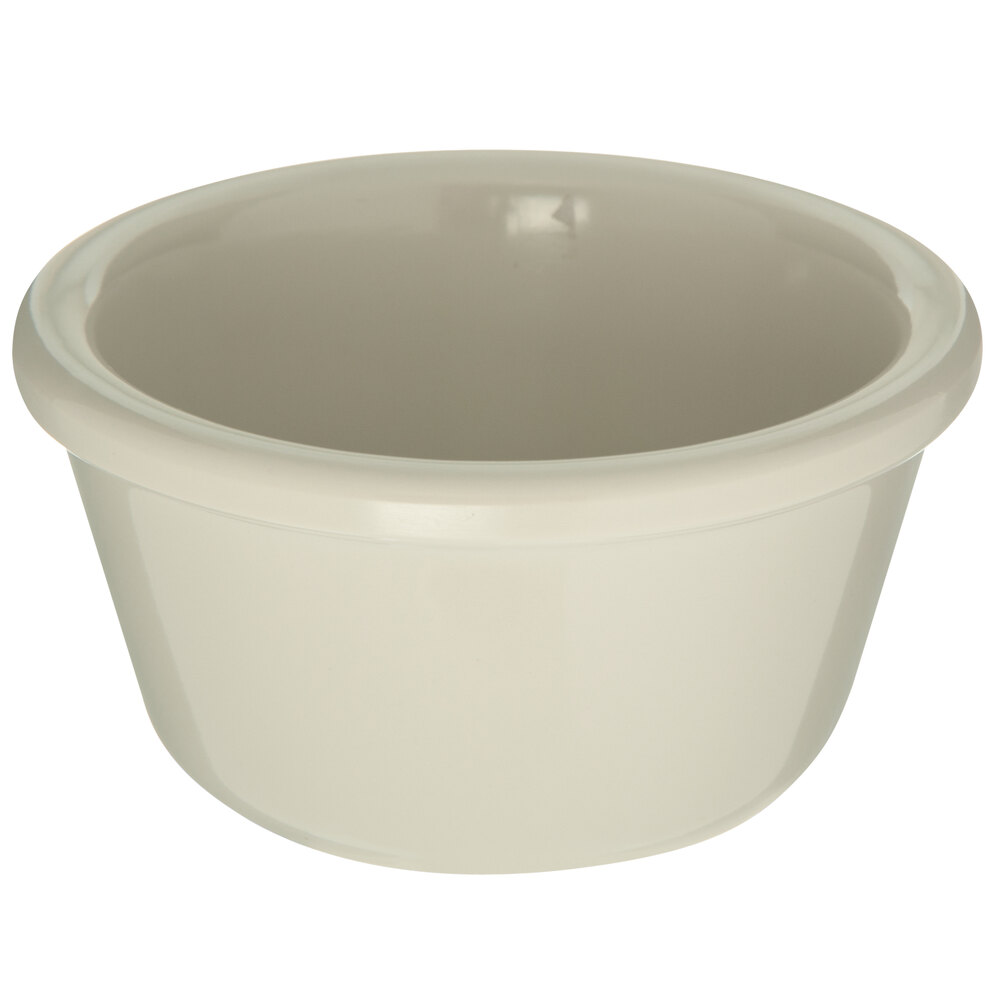Carlisle 4 oz. Bone White Smooth Melamine Ramekin - 48/Case
