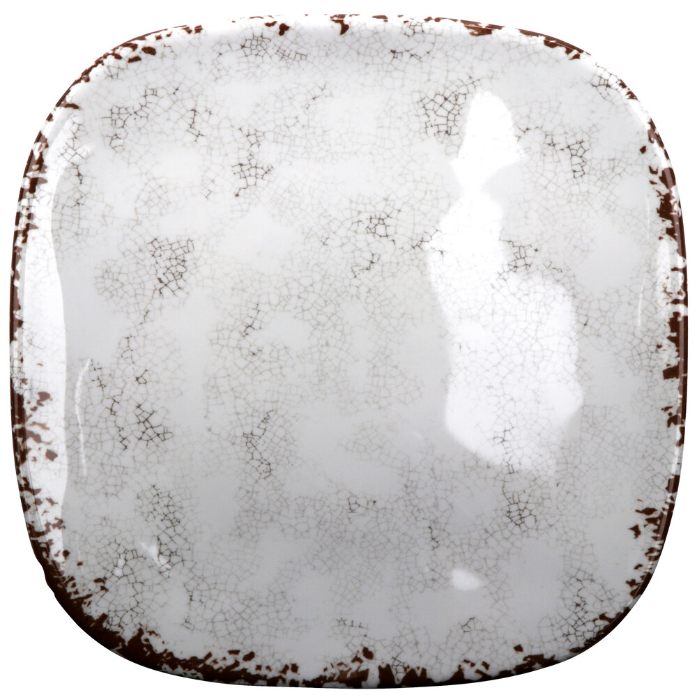 GET SCS-9-FM French Mill 9 1/2" Square Coupe Melamine Plate - 12/Case