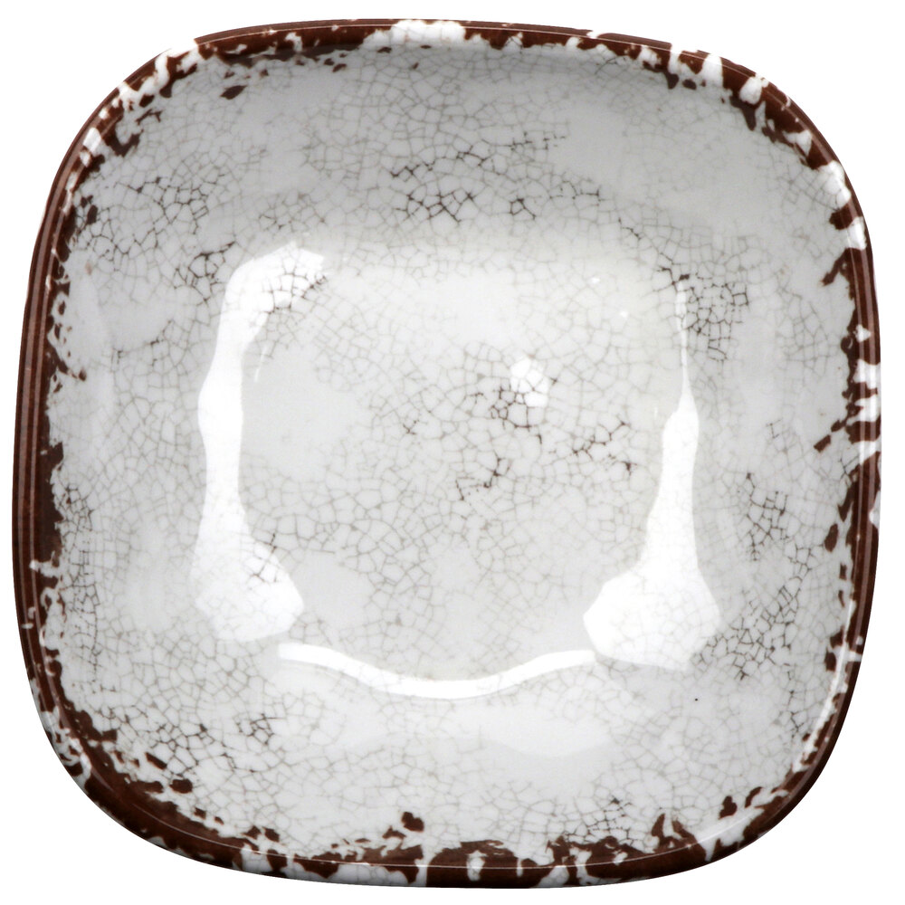GET SB-14-FM French Mill 14 oz. Square Melamine Bowl - 24/Case