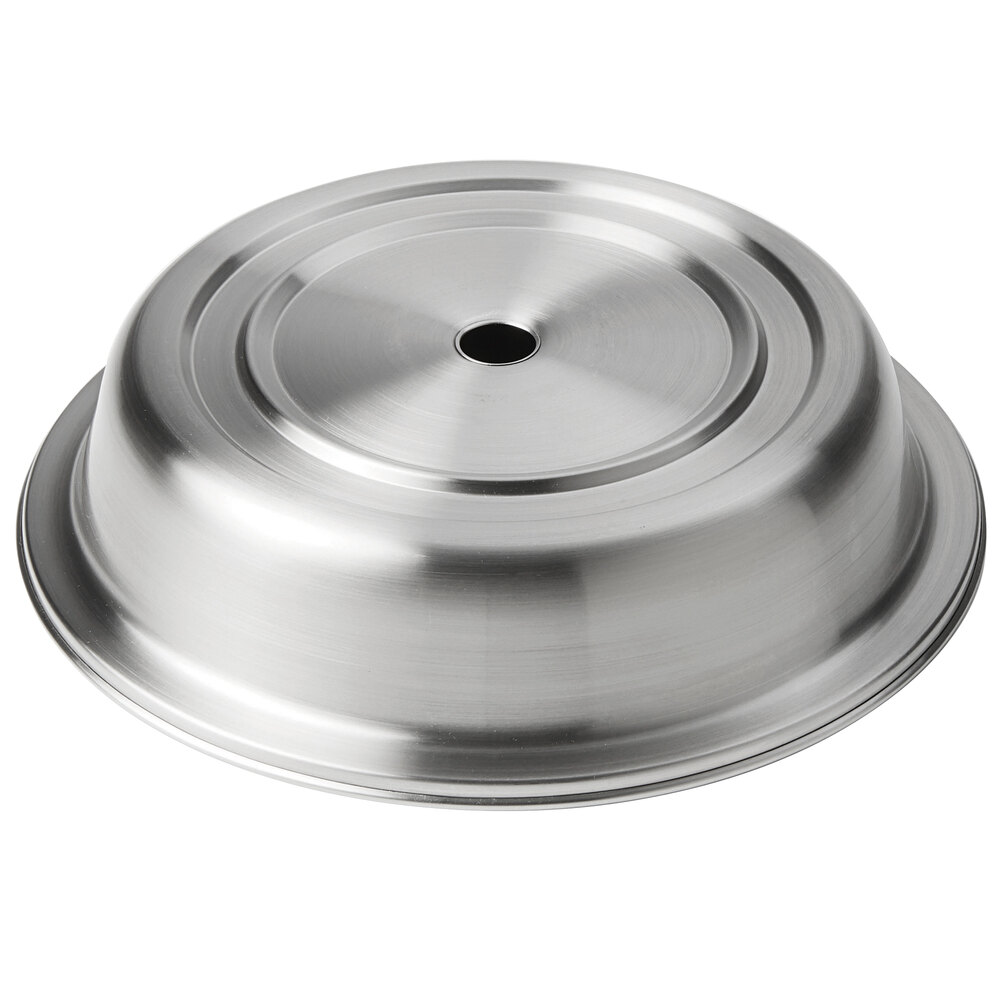 American Metalcraft PC1175R 11 5/8"-11 3/4" Stainless Steel Satin Finish Plate Cover for Standard Foot Plates