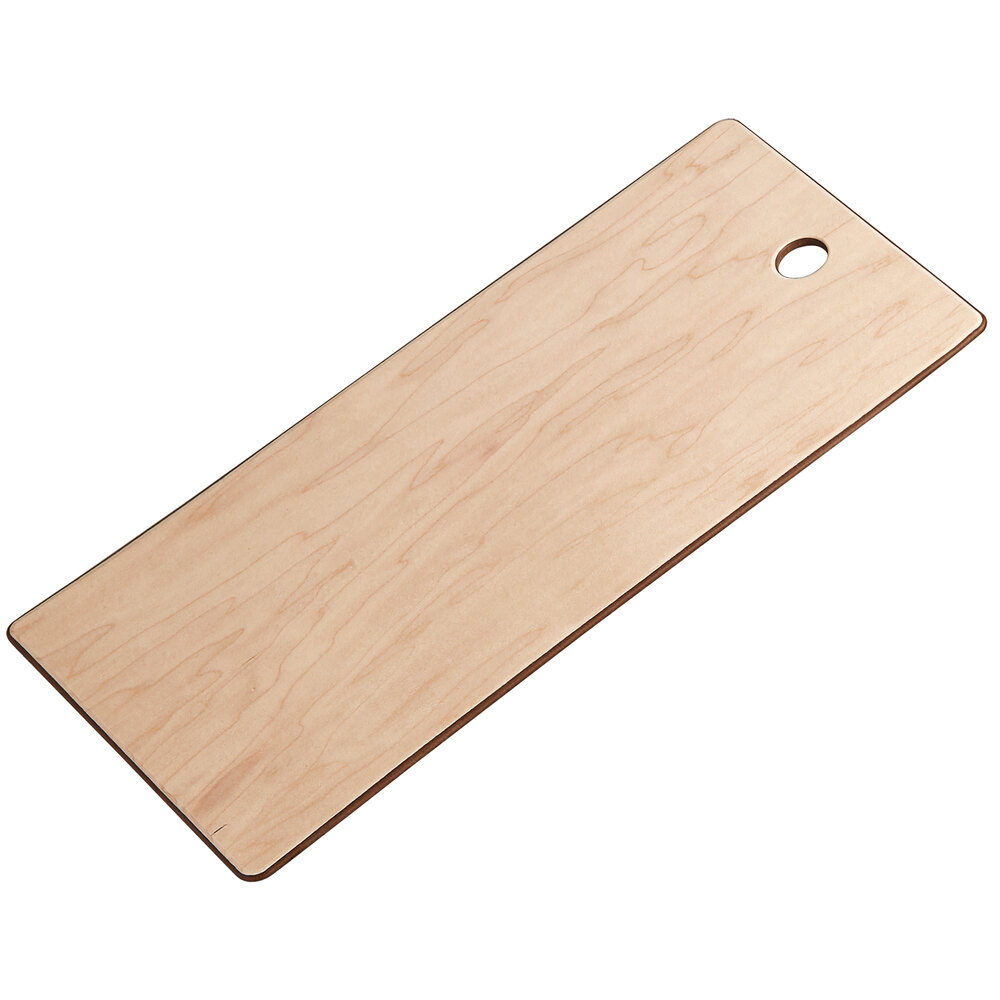 American Metalcraft MBSB20 19" x 9" Rectangular Maple Pressed Wood Serving Board