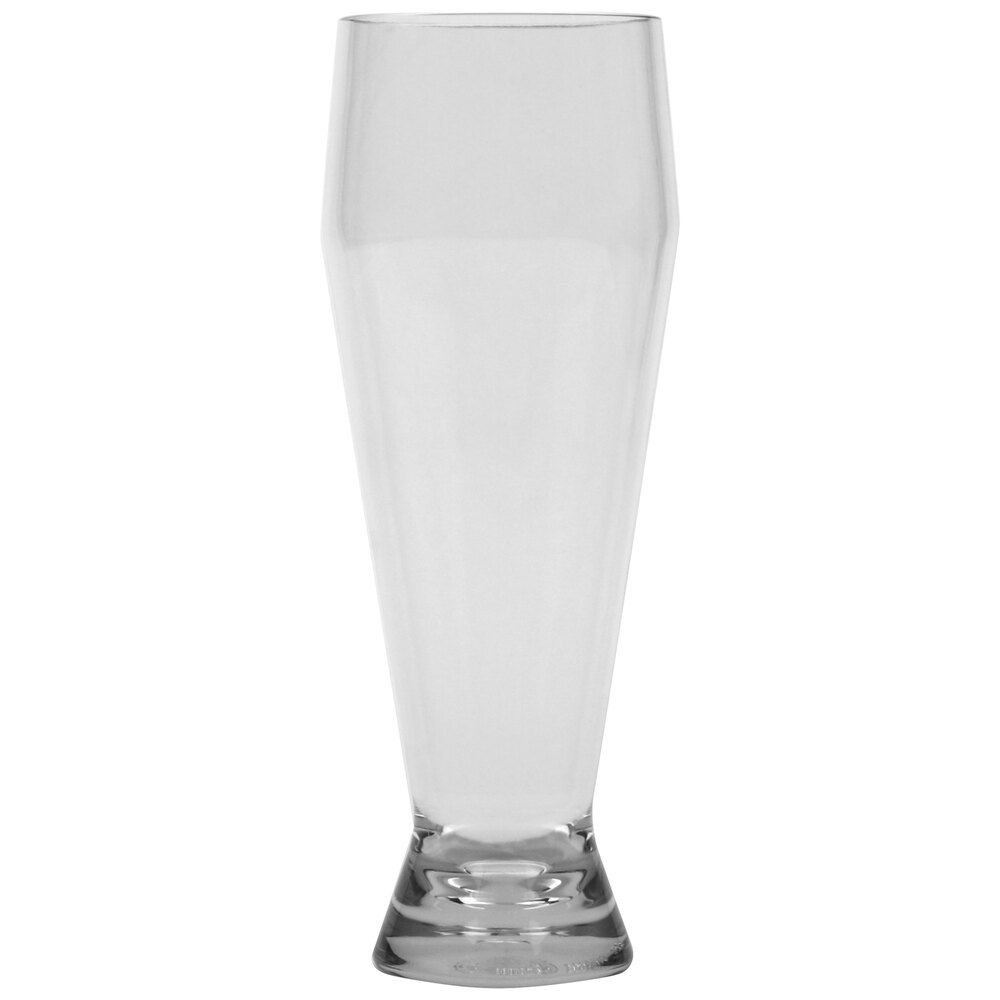 GET SW-2005-CL Via 16 oz. Customizable Tritan™ Plastic Pilsner Glass - 24/Case