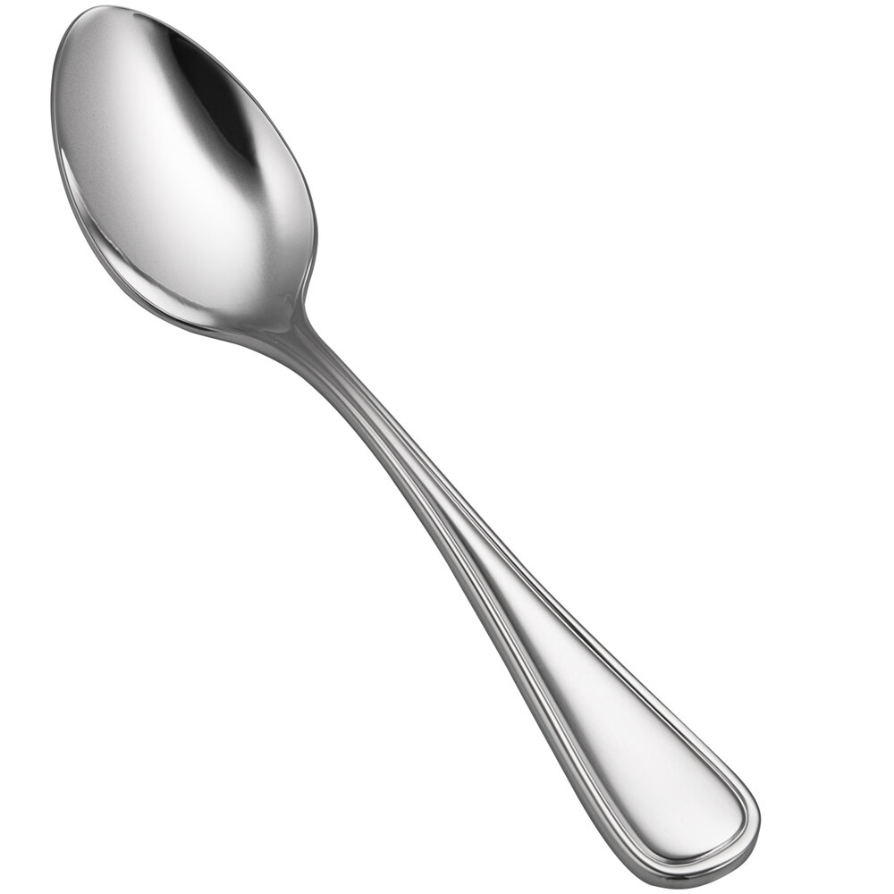 Bon Chef S4623 Ravello 5 5/16" 18/10 Stainless Steel Extra Heavy Weight European Teaspoon - 12/Case