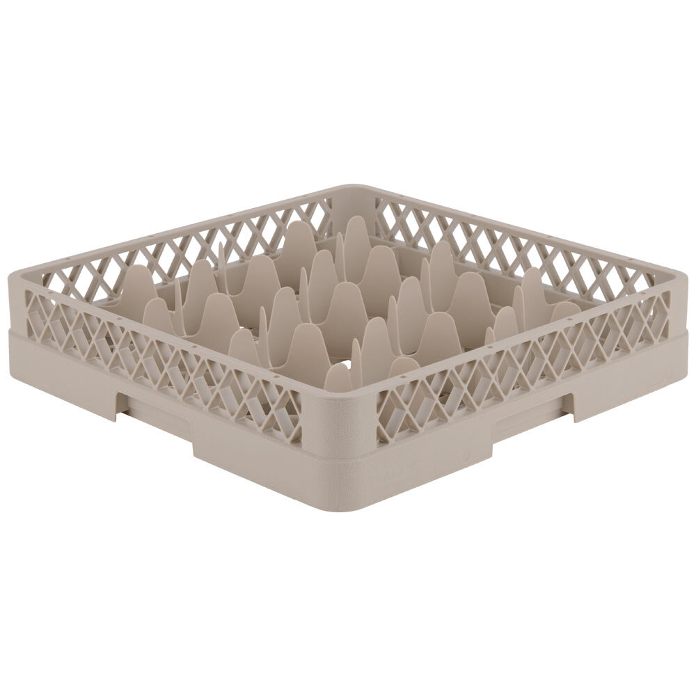Vollrath TR18 Traex® Rack Max Full-Size Beige 12-Compartment 3 1/4" Glass Rack