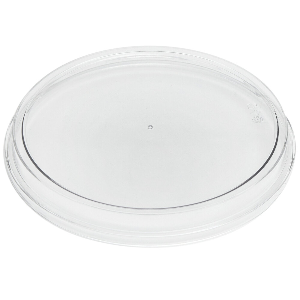 American Metalcraft SLR8 Grab & Go 8 1/2" x 2" Clear Round SAN Plastic Lid for 32 oz. Bowls
