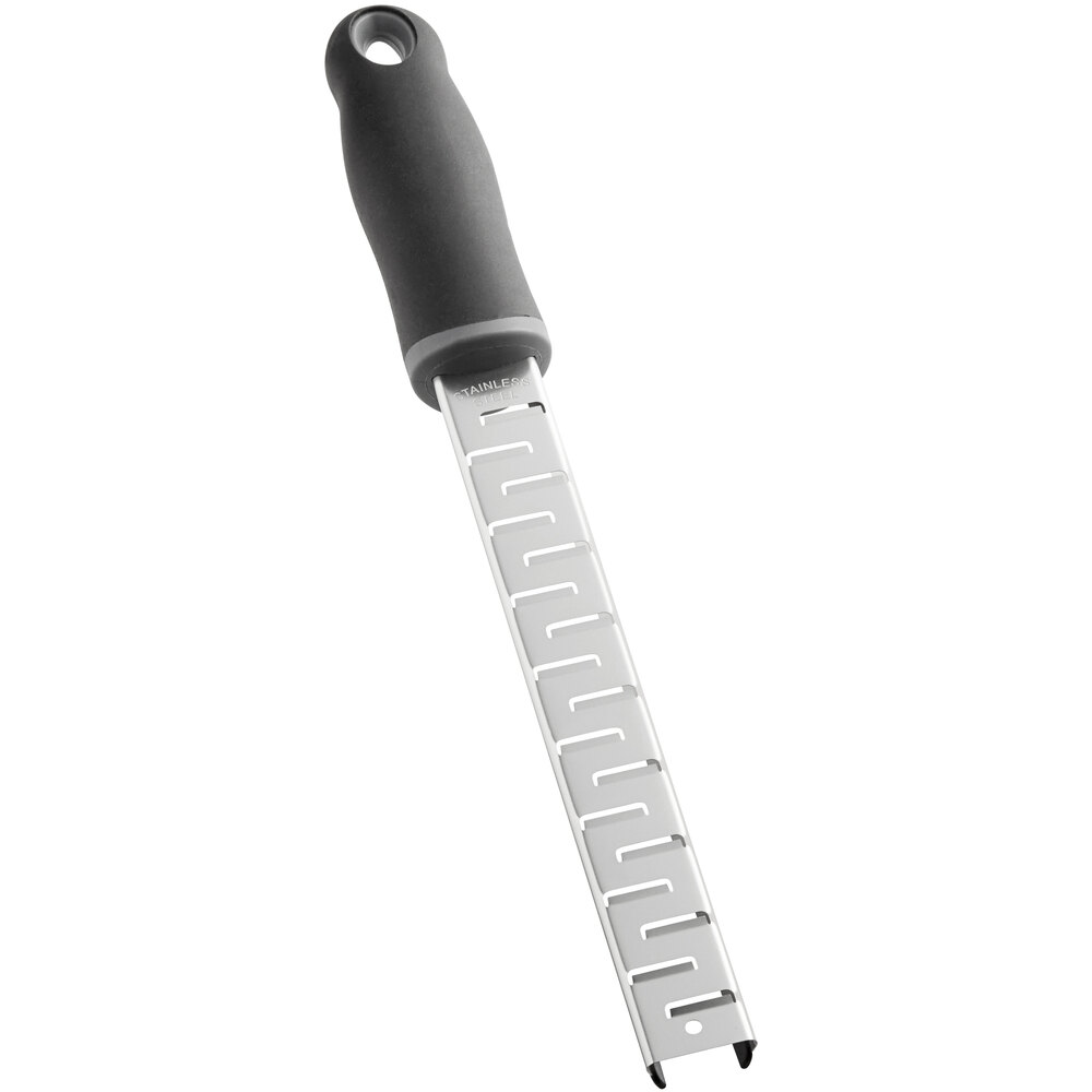 Choice 13" Stainless Steel Handheld Shaver with Non-Slip Black Handle