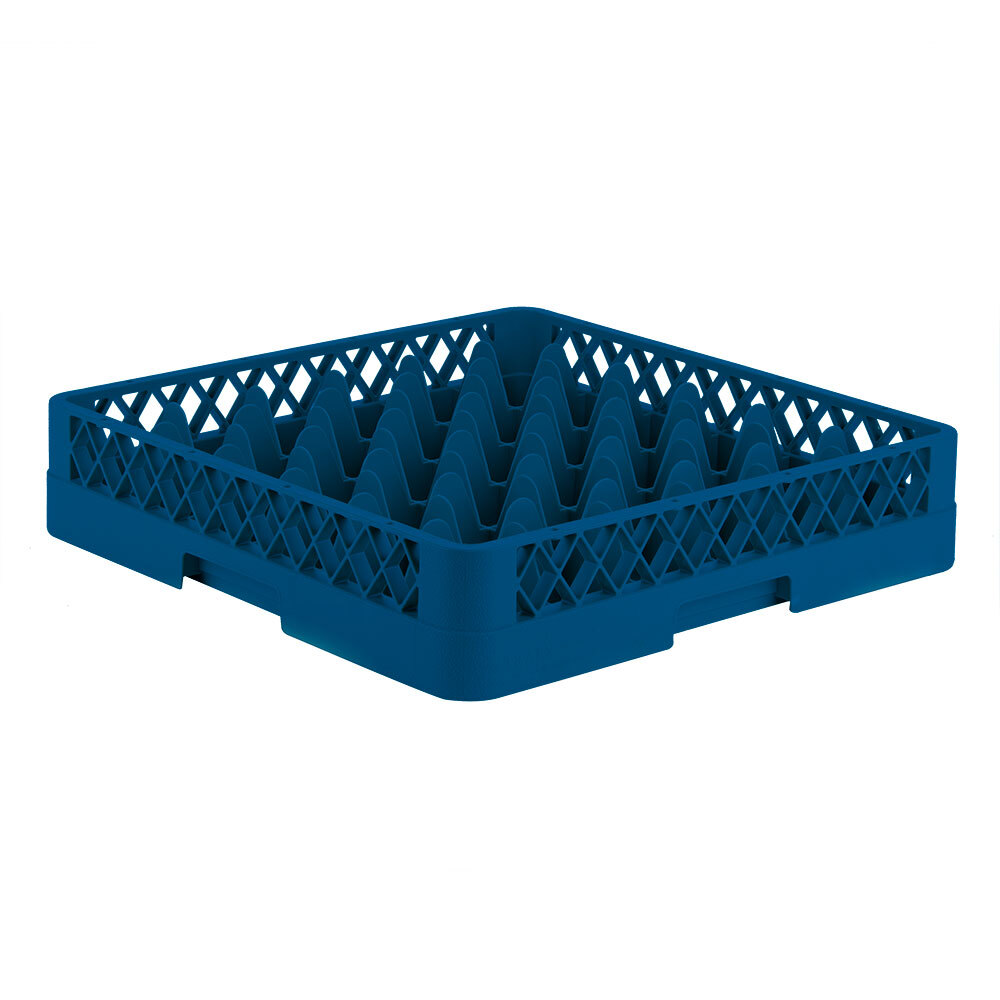 Vollrath TR7 Traex® Full-Size Royal Blue 36-Compartment 3 1/4" Glass Rack