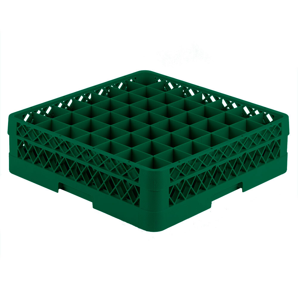 Vollrath TR9E Traex® Full-Size Green 49-Compartment 4 13/16" Glass Rack