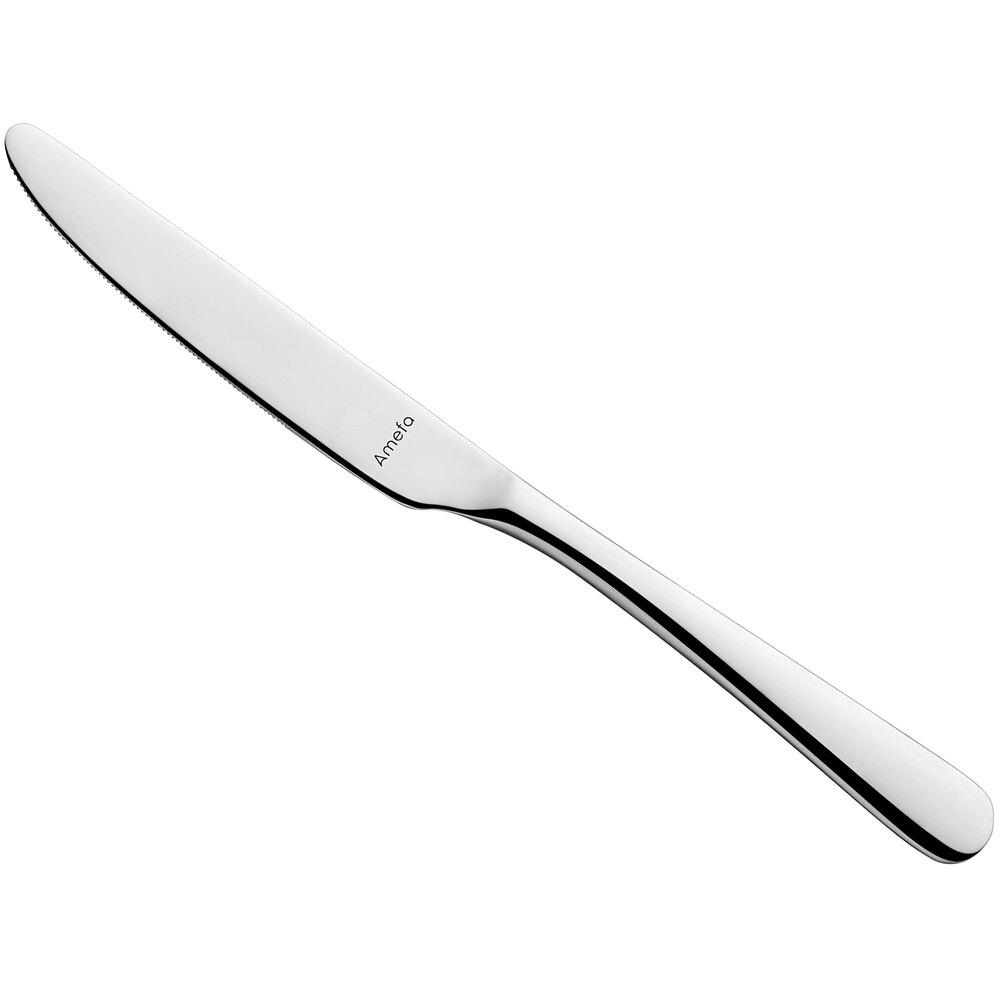 Amefa 141000B000335 Austin 8 5/8" 18/0 Stainless Steel Heavy Weight Dessert Knife - 12/Case