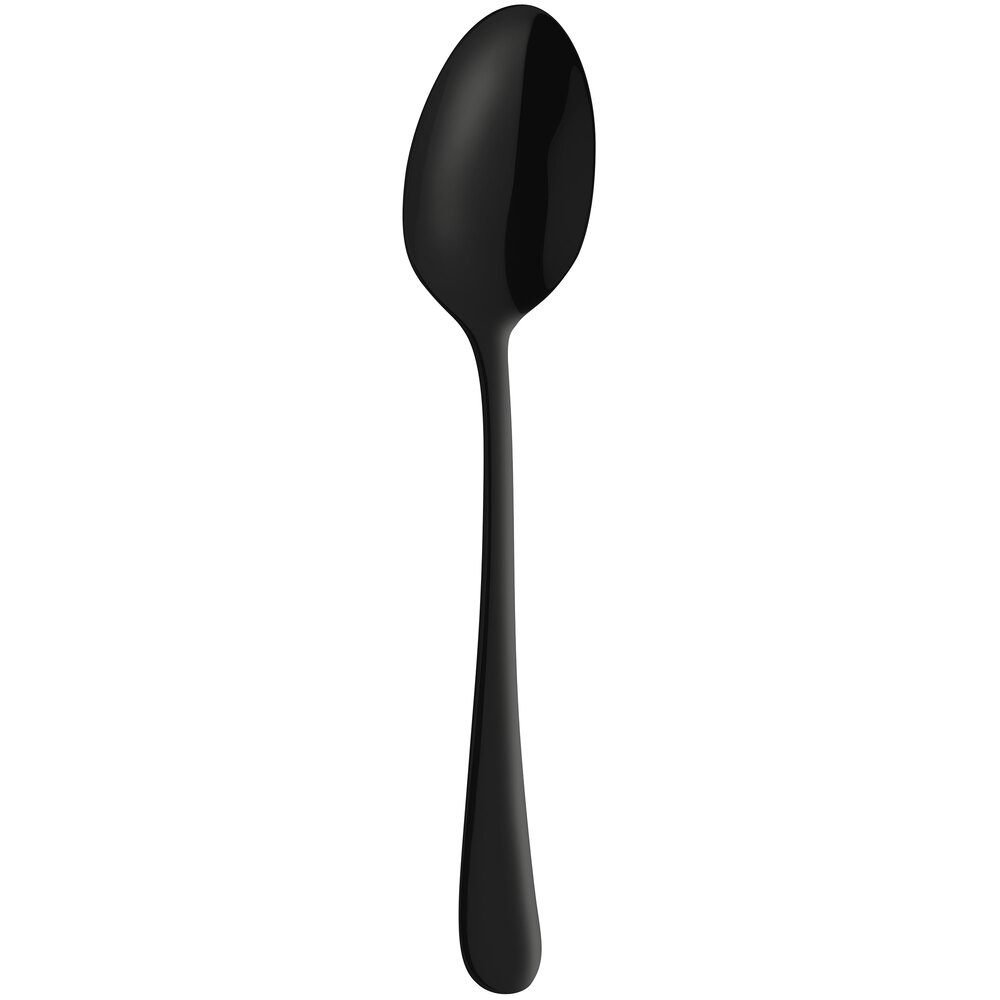 Amefa 1410ATB000325 Austin Black 8 1/16" 18/0 Stainless Steel Heavy Weight Tablespoon / Serving Spoon - 12/Case
