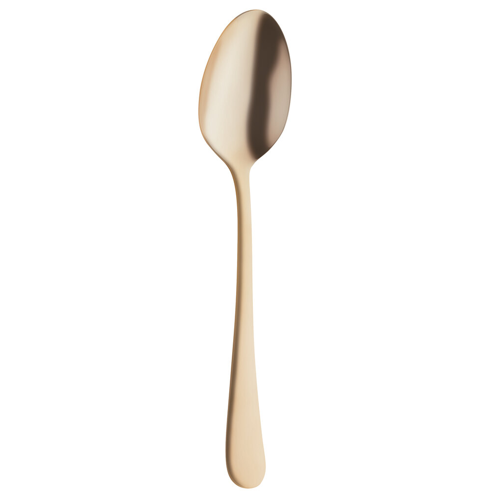 Amefa 1410AUB000345 Austin Gold 7 3/16" 18/0 Stainless Steel Heavy Weight Dessert Spoon - 12/Case