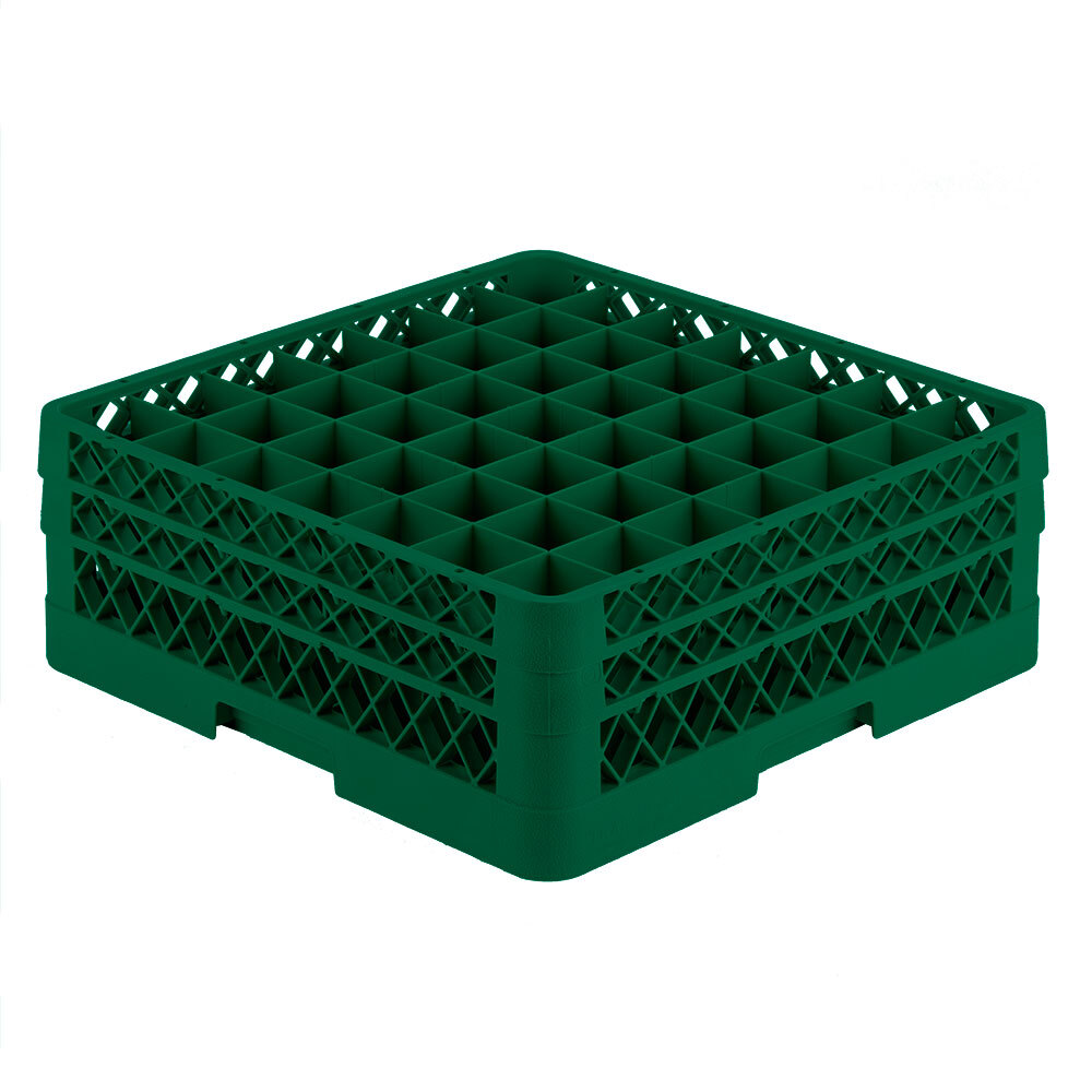 Vollrath TR9EE Traex® Full-Size Green 49-Compartment 6 3/8" Glass Rack