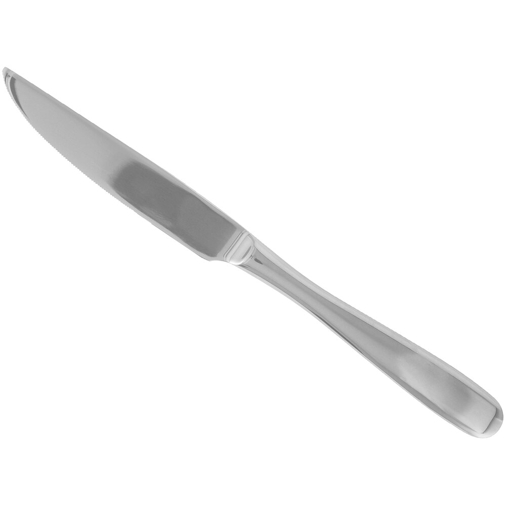 Walco Vacanza from Steelite International WLVAC22 9 3/8" 18/10 Stainless Steel Extra Heavy Weight Steak Knife - 12/Case