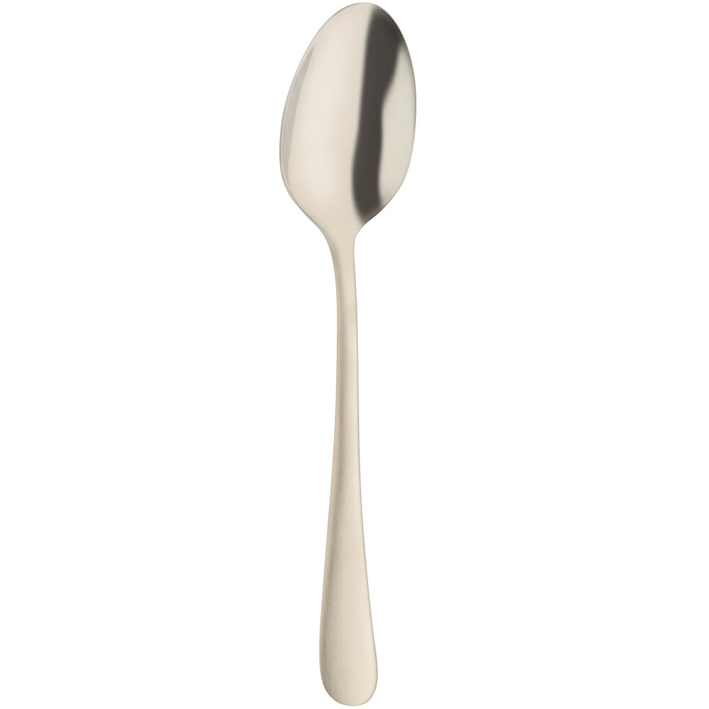 Amefa 1410AVB000325 Austin Champagne 8 1/16" 18/0 Stainless Steel Heavy Weight Tablespoon / Serving Spoon - 12/Case