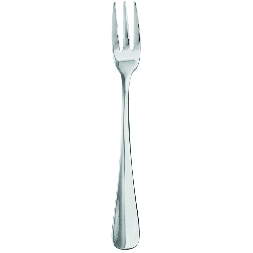 Walco Parisian from Steelite International WL6915 4 15/16" 18/0 Stainless Steel Heavy Weight Oyster / Cocktail Fork - 24/Case