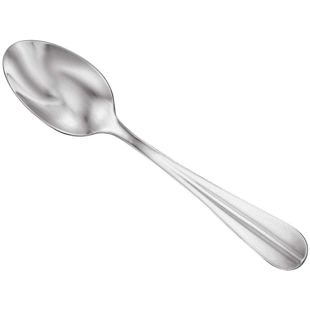 Walco Parisian from Steelite International WL6907 7" 18/0 Stainless Steel Heavy Weight Dessert Spoon - 24/Case