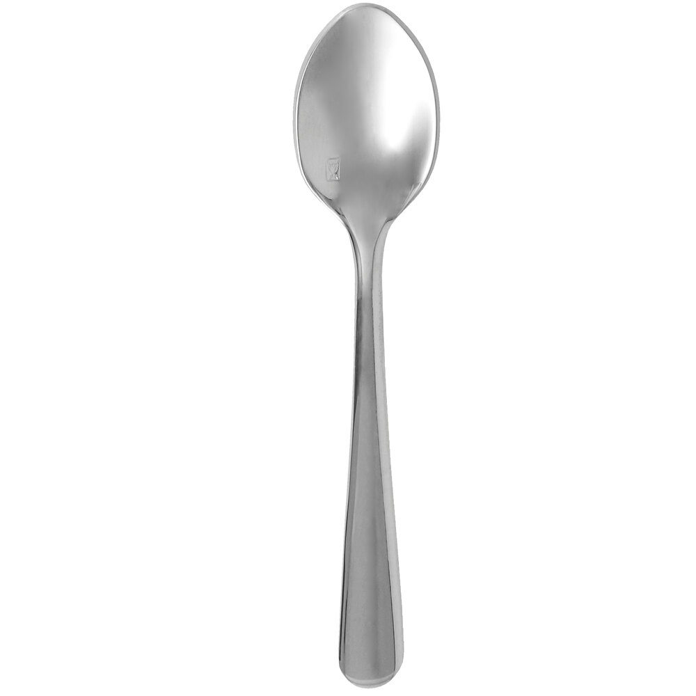 Walco Vacanza from Steelite International WLVAC29 4 1/8" 18/10 Stainless Steel Extra Heavy Weight Demitasse Spoon - 12/Case