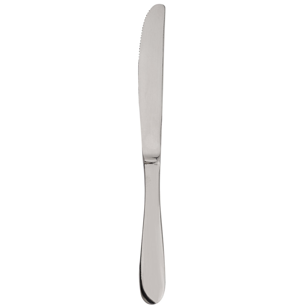 Walco Parisian from Steelite International WL6945 8 13/16" 18/0 Stainless Steel Heavy Weight Dinner Knife - 12/Case