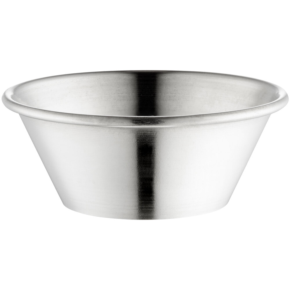 American Metalcraft MB3 1.5 oz. Stainless Steel Round Sauce Cup - 12/Case