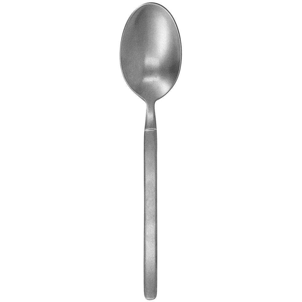 Walco Vogue from Steelite International WL2503FST 8 3/8" 18/10 Fieldstone Finish Stainless Steel Extra Heavy Weight Serving / Tablespoon - 12/Case