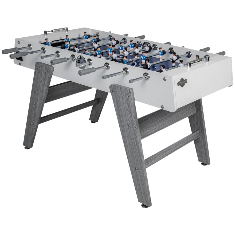 American Legend Al2005W Manhattan 54" White / Rustic Gray Wood Foosball Table