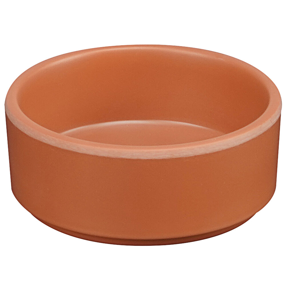 Cal-Mil Hudson 6 oz. Terra Cotta Straight Sided Melamine Ramekin