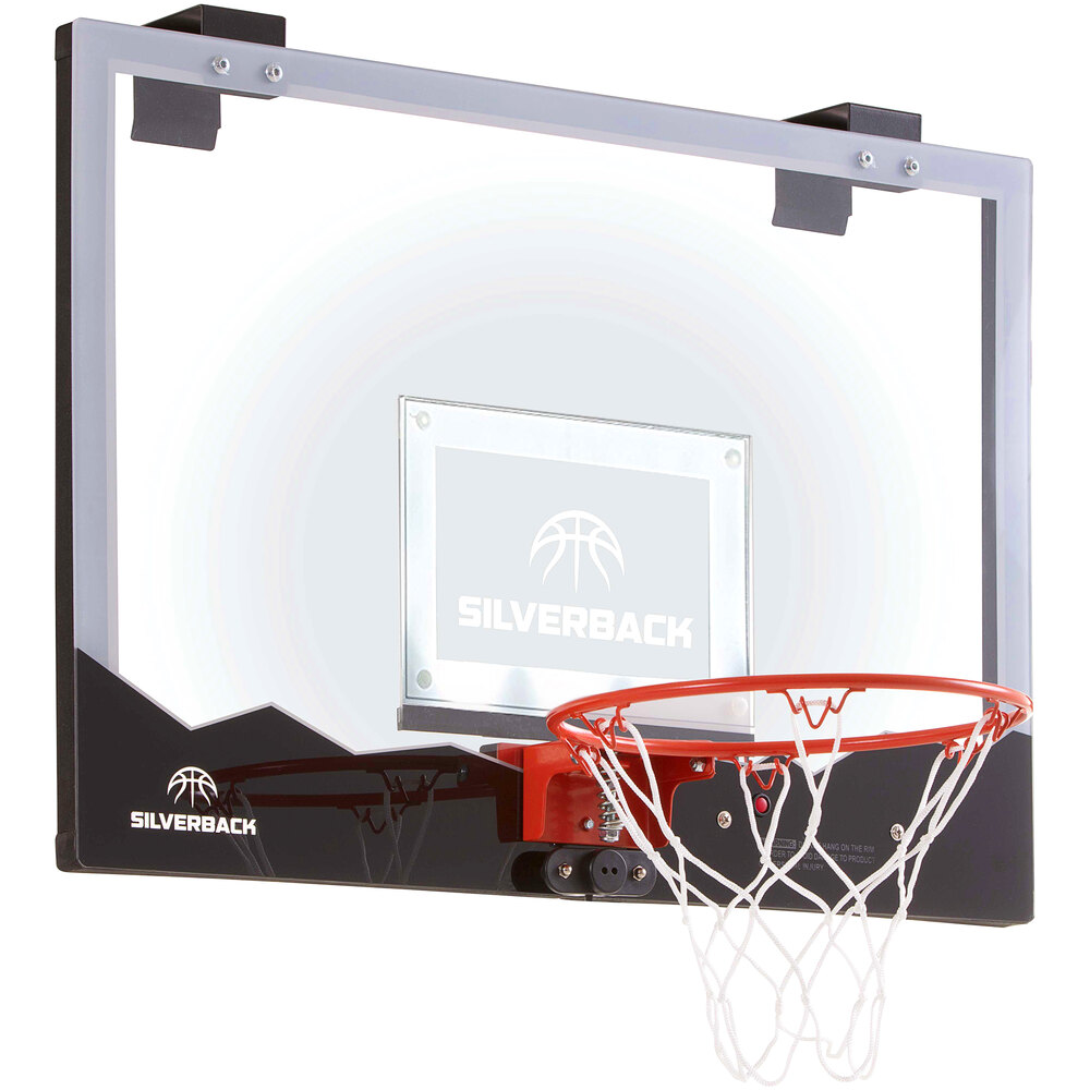 Silverback G02301W Lumen-X 23" LED Over-the-Door Mini Basketball Hoop with Ball