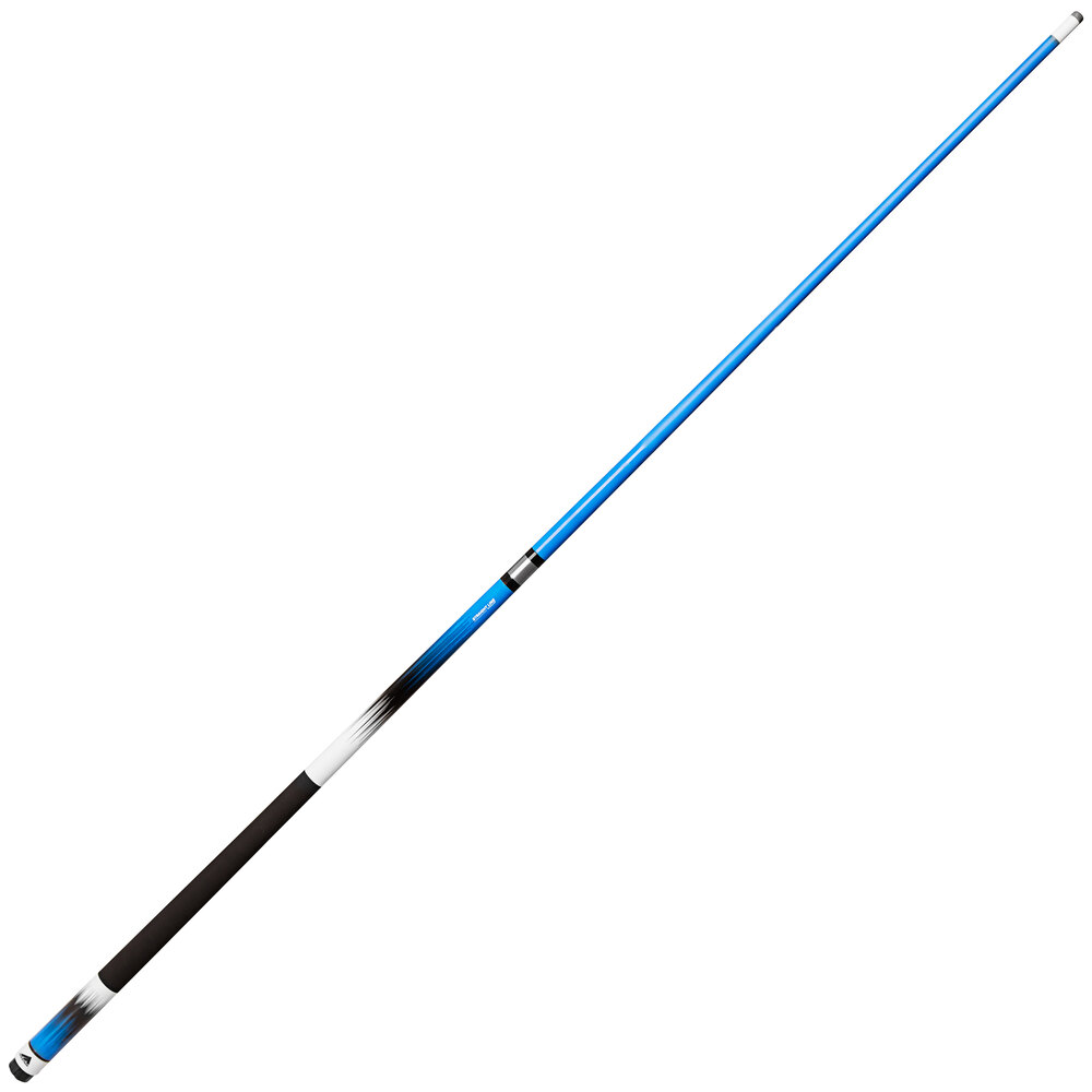 Mizerak P1881B 58" Two-Piece Neon Blue Fade Deluxe Carbon Composite Billiard / Pool Cue with MicroTac Grip