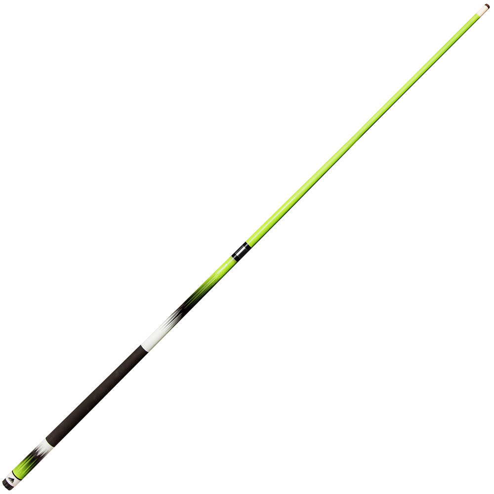 Mizerak P1881G 58" Two-Piece Neon Green Fade Deluxe Carbon Composite Billiard / Pool Cue with MicroTac Grip