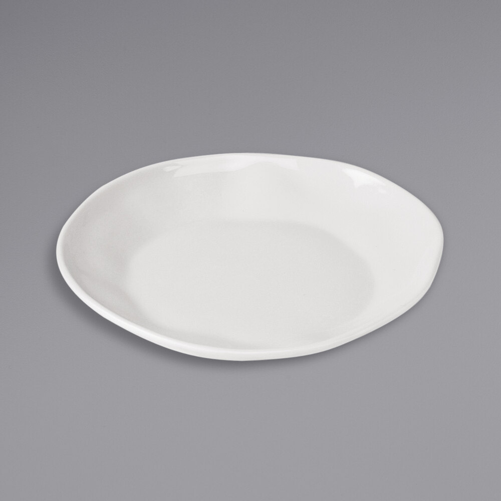 Cal-Mil Marin 6 1/2" Ivory Melamine Plate