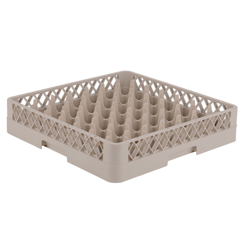 Vollrath TR9 Traex® Full-Size Beige 49-Compartment 3 1/4" Glass Rack