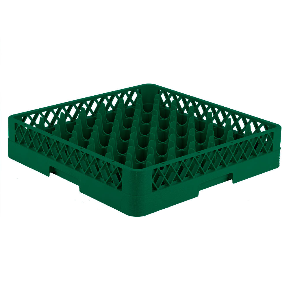 Vollrath TR9 Traex® Full-Size Green 49-Compartment 3 1/4" Glass Rack