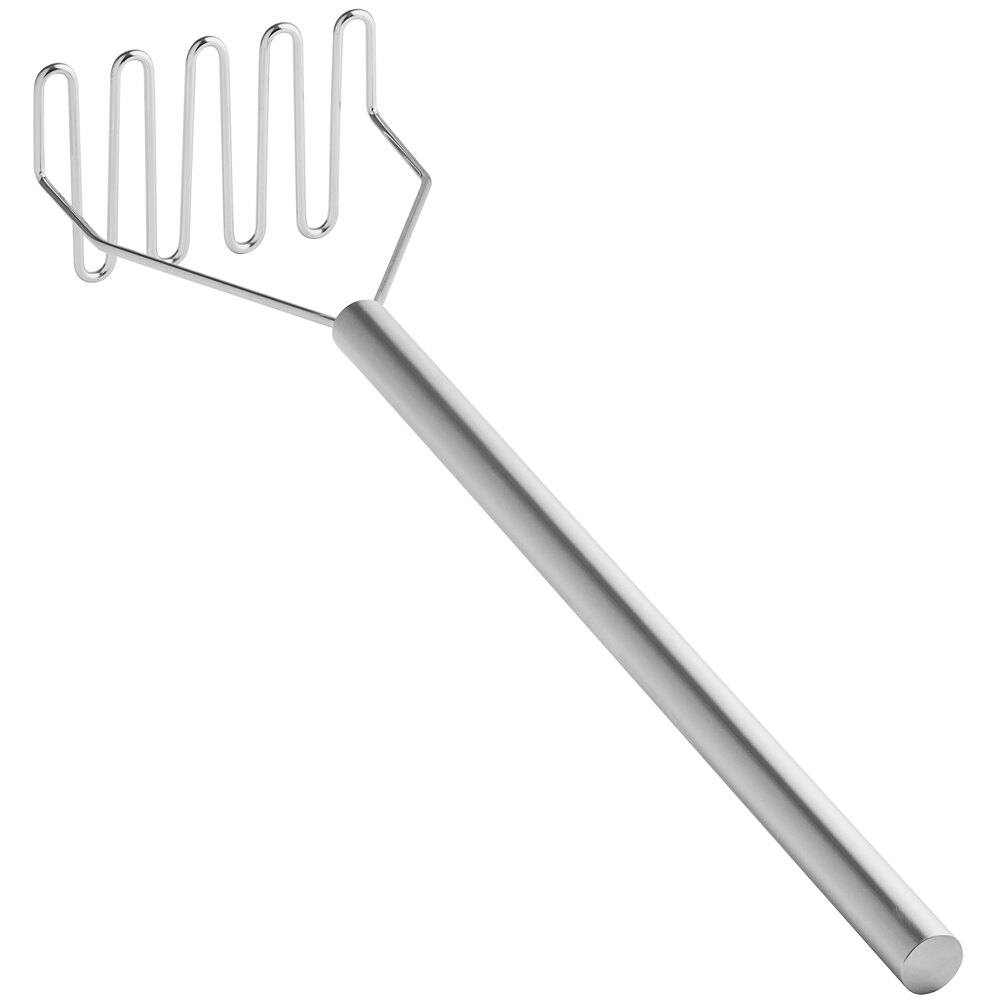 Tablecraft 32" Stainless Steel Square-Faced Potato/Bean Masher 7432