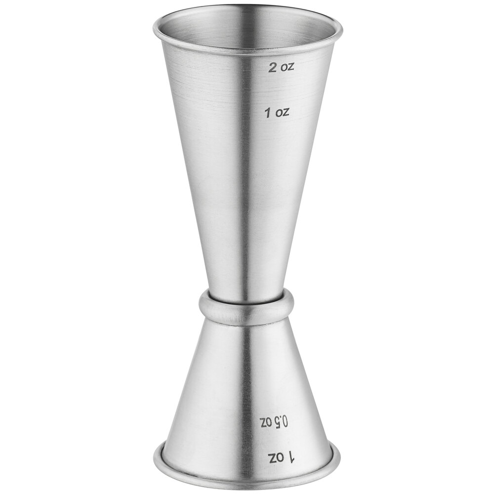 Tablecraft 1 oz. & 2 oz. Stainless Steel Japanese Jigger JJ1206