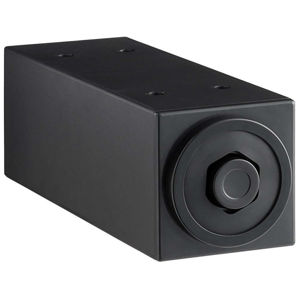 Choice Black Stackable Countertop 8 - 44 oz. Cup Dispenser Cabinet - 1 Slot