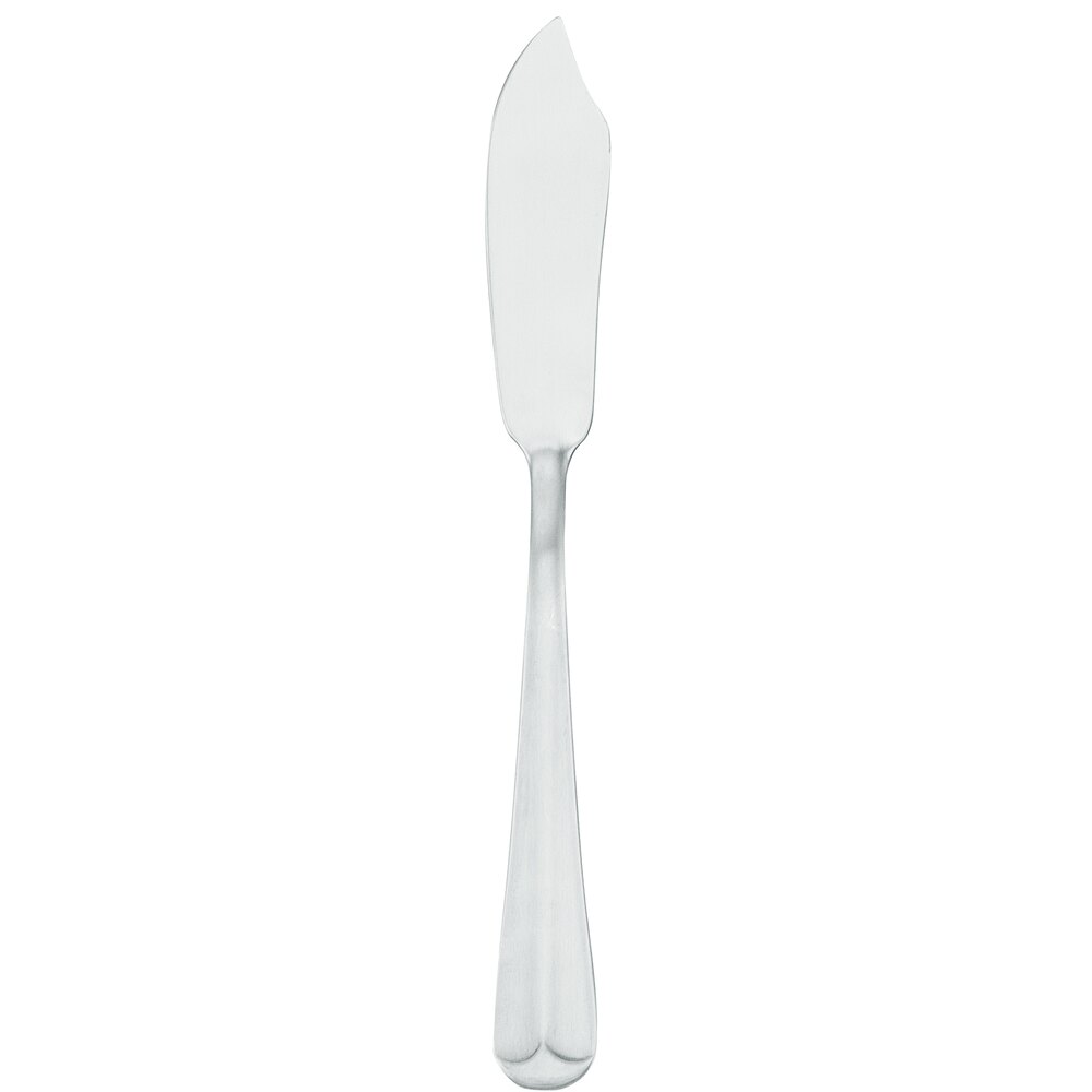 Walco Royal Bristol from Steelite International WL5110 6 7/16" 18/0 Stainless Steel Heavy Weight Butter Spreader - 24/Case