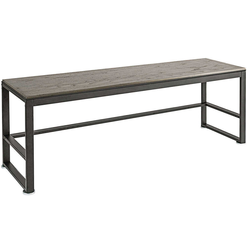Cal-Mil Ashwood 64 1/2" x 18" x 24 1/4" Gray Oak Wood Nesting Merchandising Table