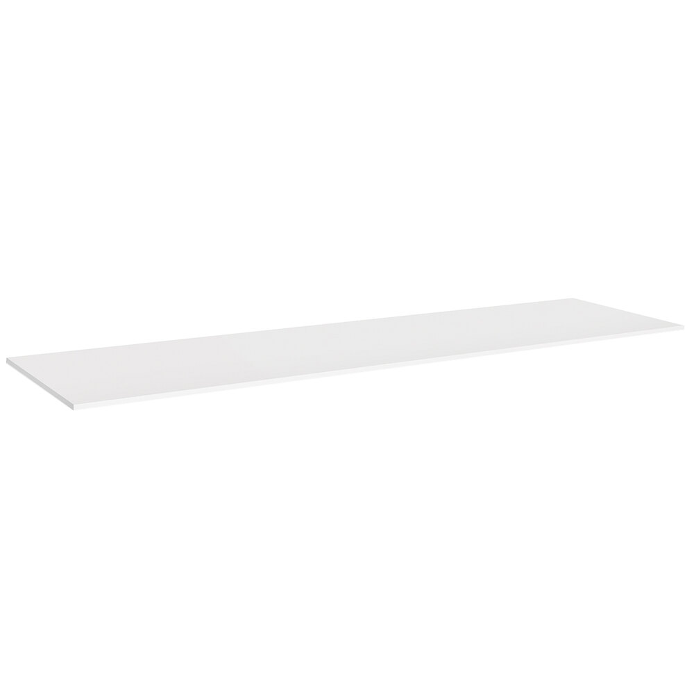 Cal-Mil Monterey 64" x 22 1/2" x 1 1/2" White Bottom Shelf for Merchandising Table