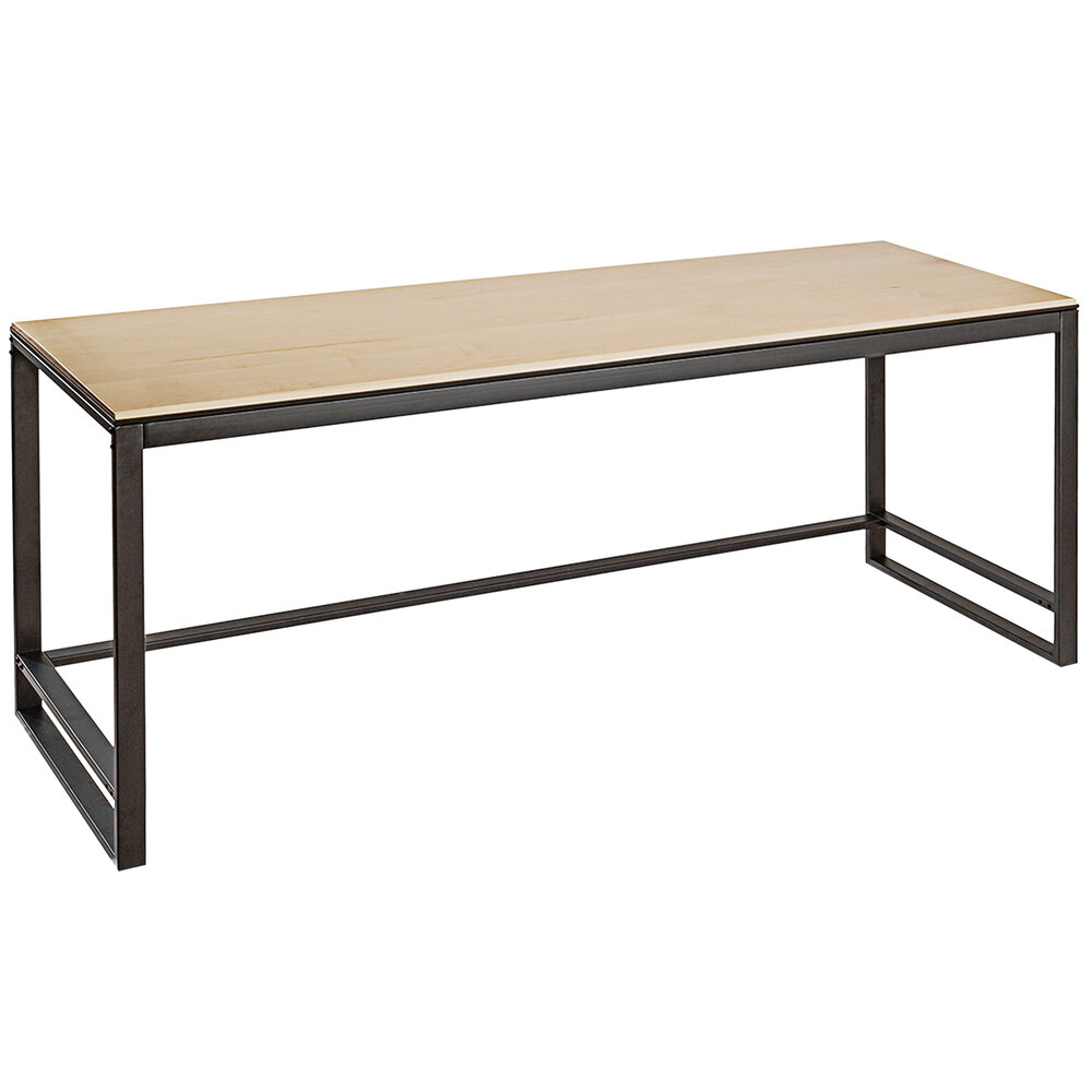 Cal-Mil Blonde 72" x 24" x 34" Maple Merchandising Table