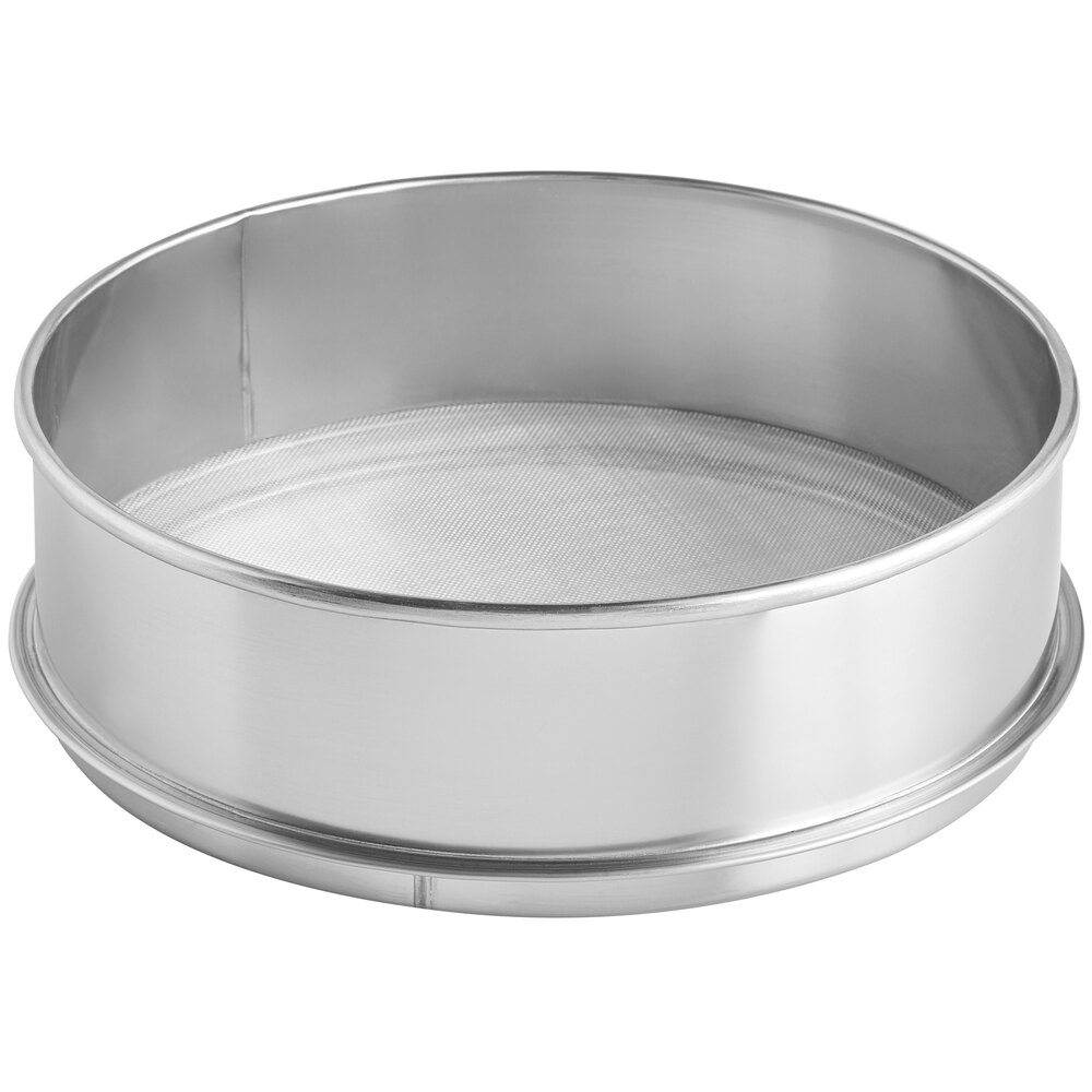 Choice 9 1/2" Stainless Steel Sieve