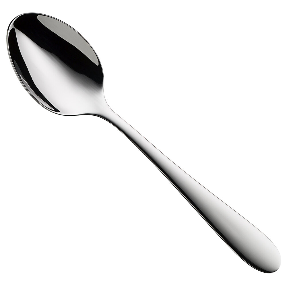 WMF Sara from BauscherHepp 7 7/8" 18/10 Stainless Steel Extra Heavy Weight Tablespoon / Serving Spoon - 12/Case