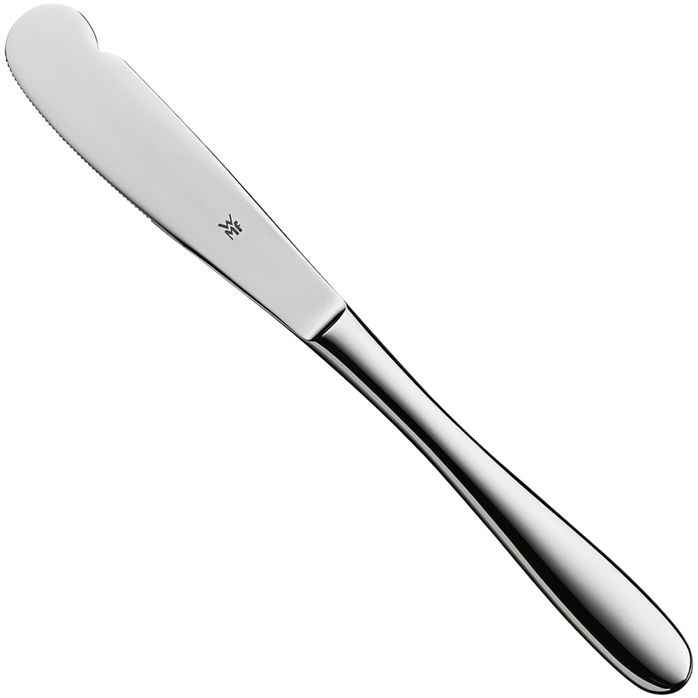 WMF Sara from BauscherHepp 7 1/8" 18/10 Stainless Steel Extra Heavy Weight Bread and Butter Knife - 12/Case
