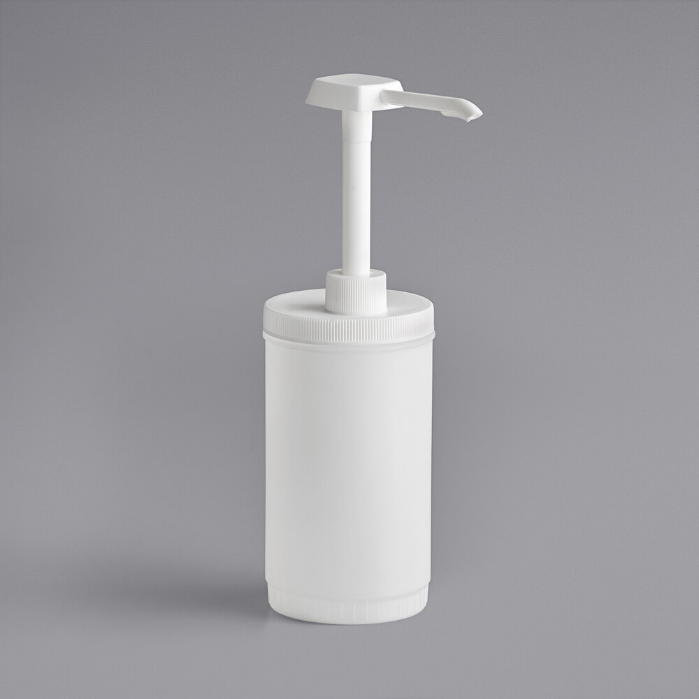 Choice Condiment Pump Kit with 1 oz. Pump and 1 Qt. Jug