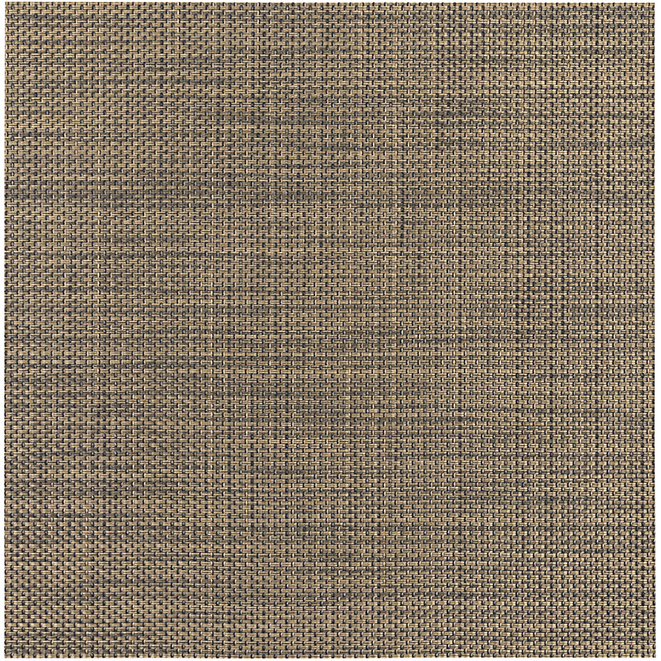 Front of the House Metroweave 8 3/4" Copper Mesh Woven Vinyl Square Placemat - 12/Pack