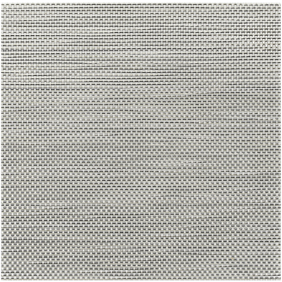 Front of the House Metroweave 8 3/4" Grey Mesh Woven Vinyl Square Placemat - 12/Pack