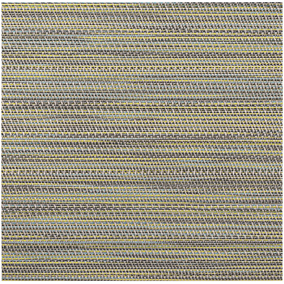 Front of the House Metroweave 8 3/4" Urban Peacock Woven Vinyl Square Placemat - 12/Pack