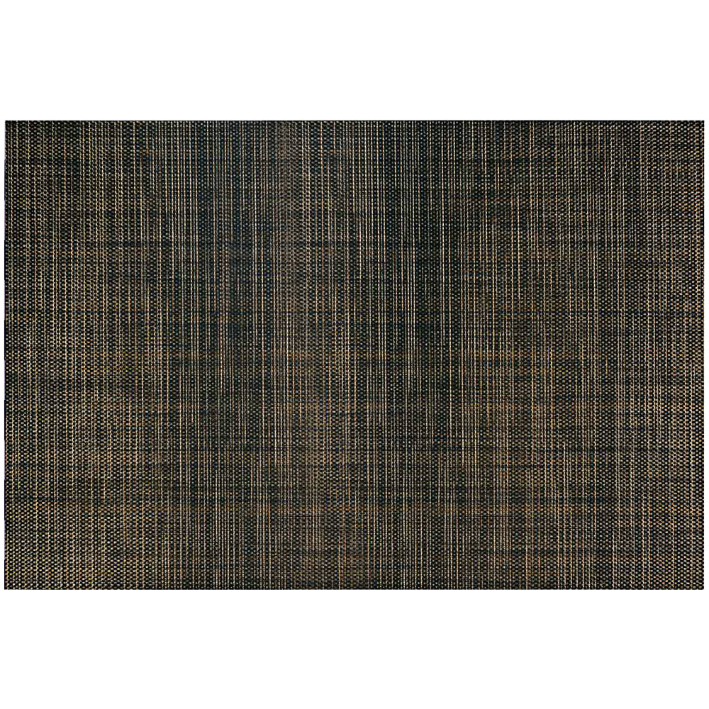 Front of the House Metroweave 17 1/2" x 11 3/4" Copper Mesh Woven Vinyl Rectangle Placemat / Liner - 12/Pack